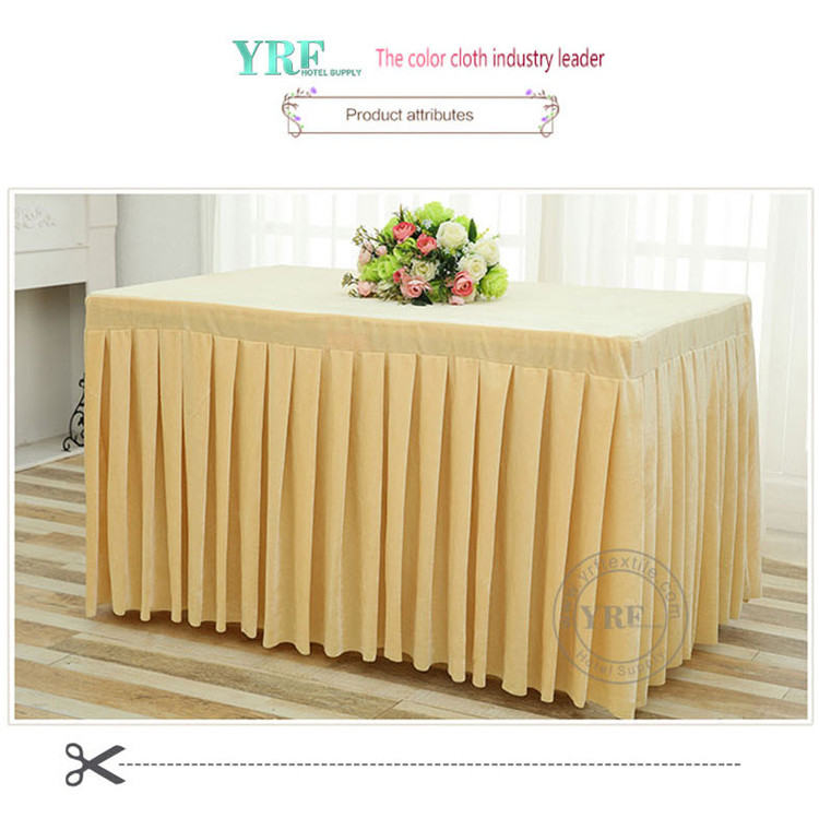 Polyester Cheap Restaurant Wedding Table Skir