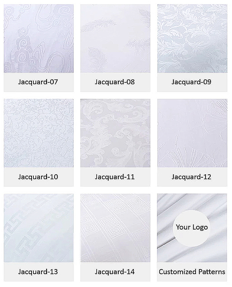 jacquard Cotton Polyester 800 Count Hotel Living Sheets