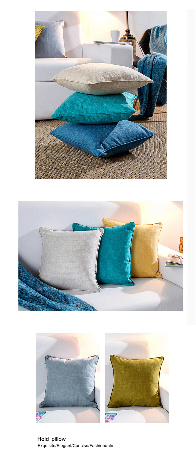 Hotel Cushion And Bed Runner