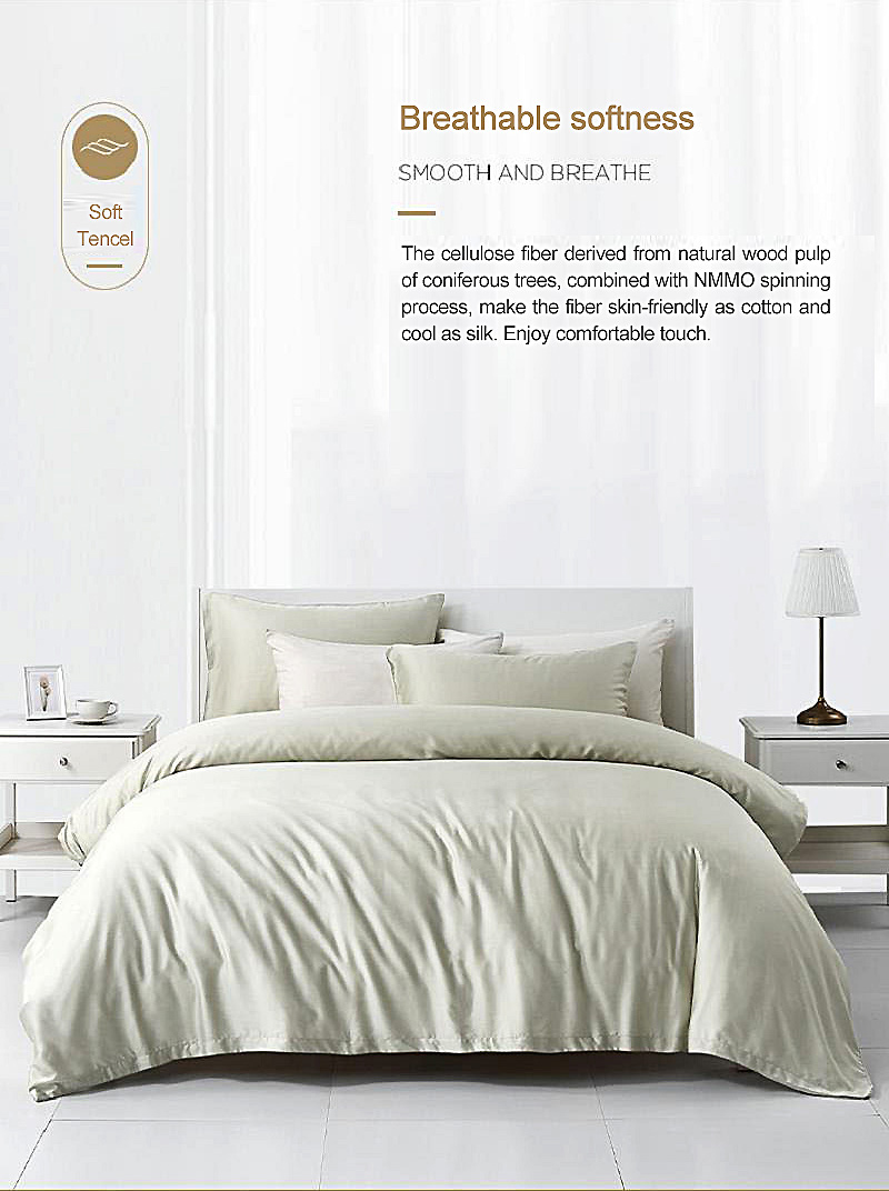 Champagne Hotel Bedding Luxurious