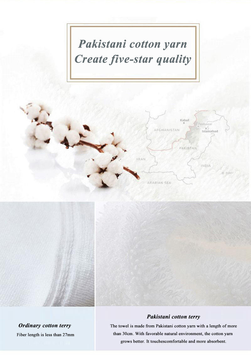 Ring Spun Cotton Luxury Hotel Towels With Logo