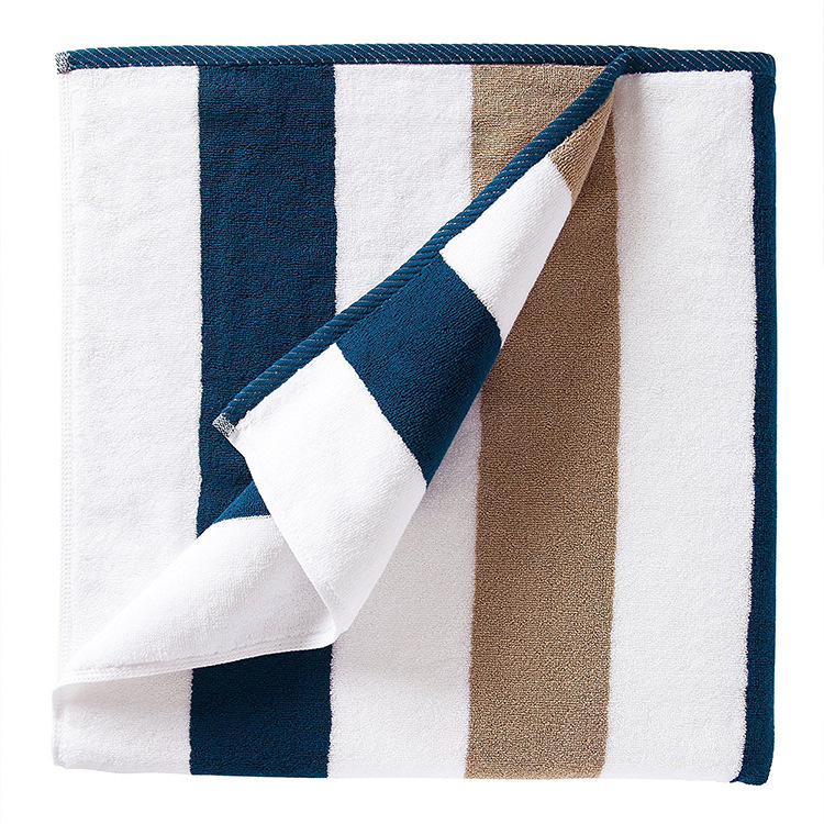 Blue And White Swimming Thick Beach Towel