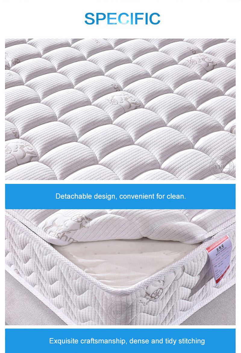 High density sponge Mattress 3D Knitted Dual-Layered Breathable Cover