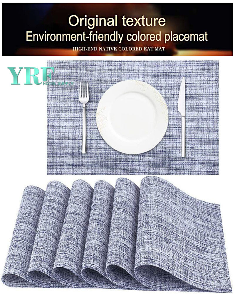 Dries Very Quickly Bright Blue Table Mats Not mildew