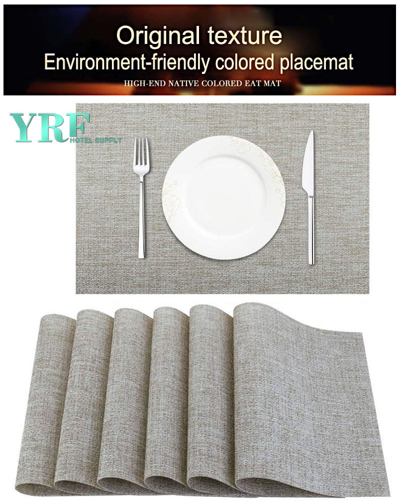 Dries very quickly Silver Grey Placemats Wipe Clean