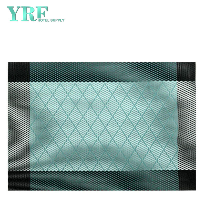 Party Blue Table Mats Woven
