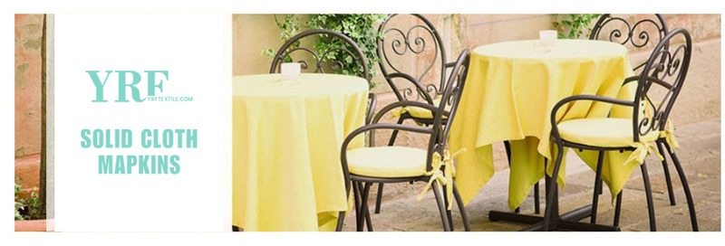 70x70 inch 100% Polyester Pure Yellow Square Table Cover