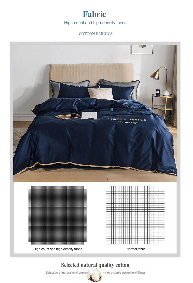 4 PCS Comforter Set Bed Sheet Set