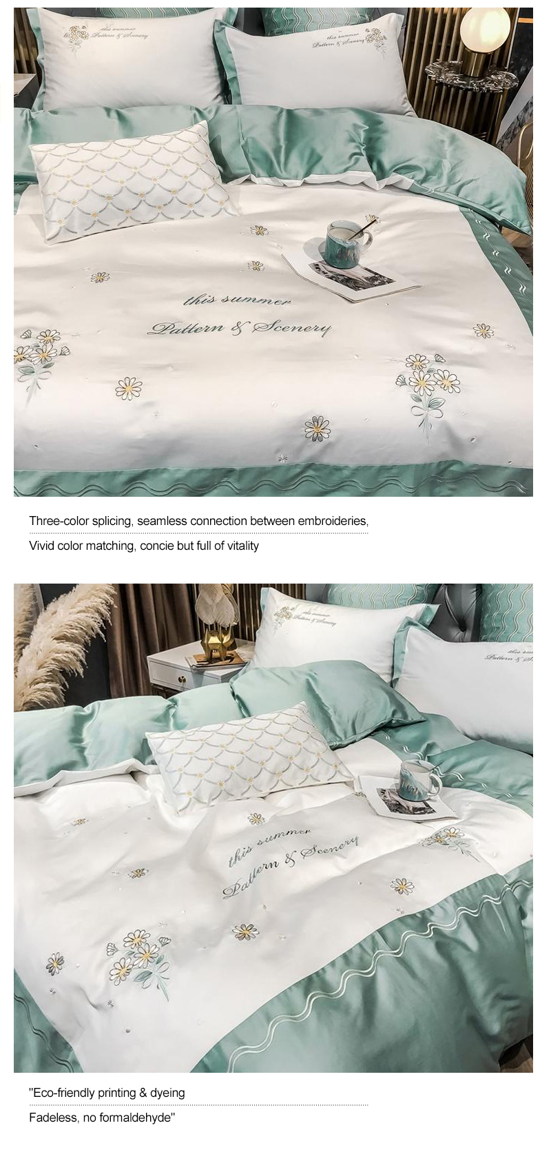 Luxurious Bedding Set Home Decoration