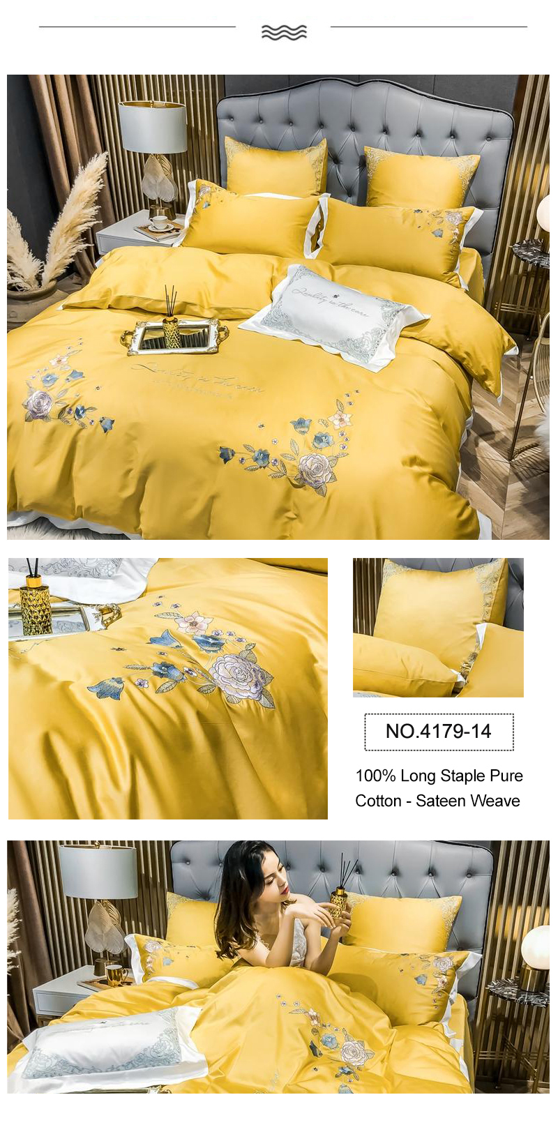 With LOGO Bed Sheets 100% Silk