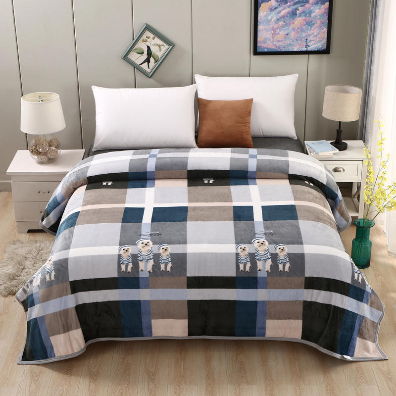 Durable Stock Blanket Plaid Cartoon Painting