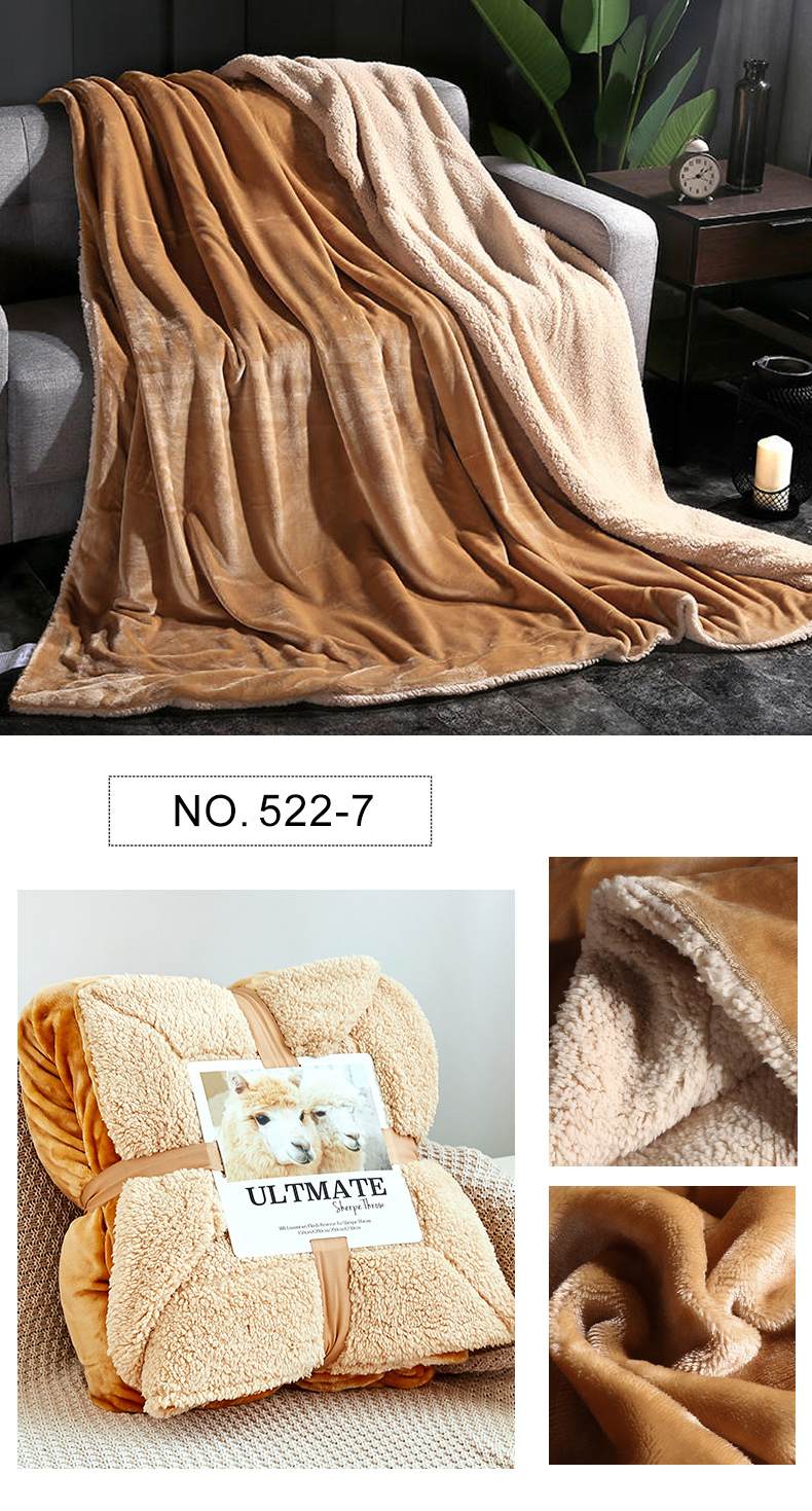 100% Polyester Thick Throw Blanket