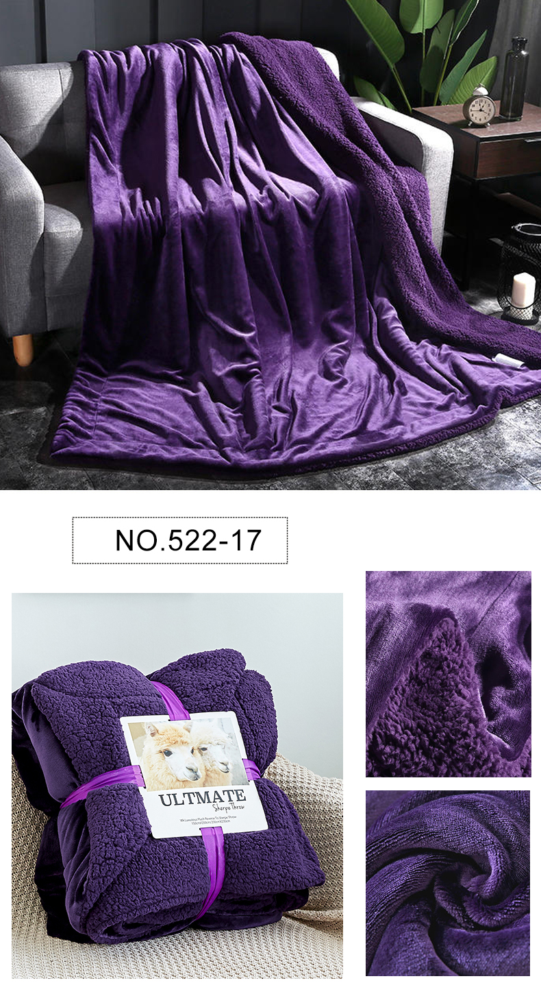 For Single Size Raschel Blanket Fleece