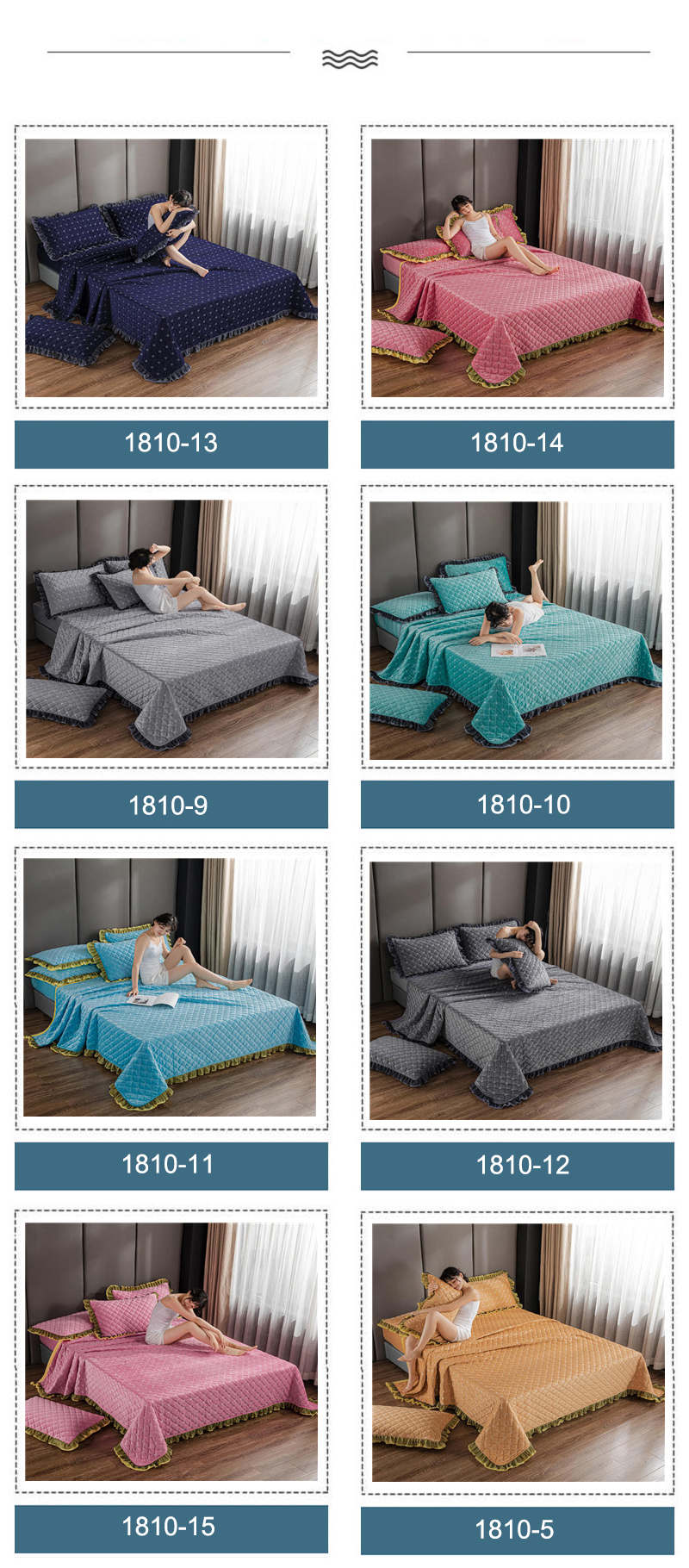 Home Textile Bedspread Luxury