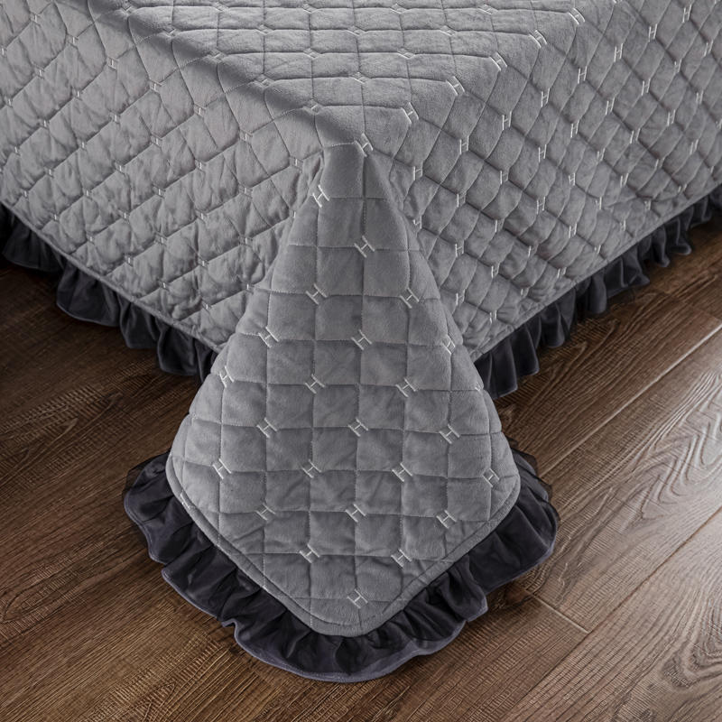 Queen Size grey Bedspread