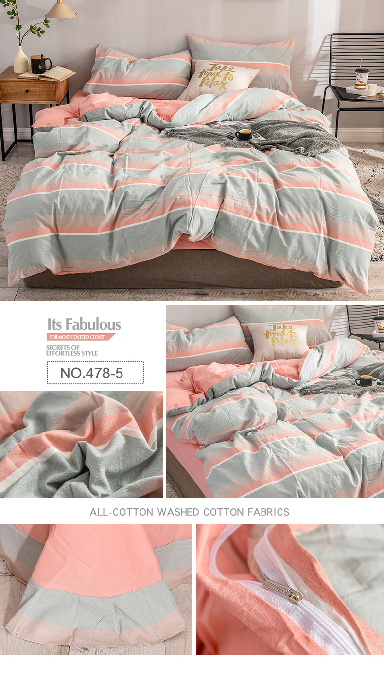 Forces Dorm Bed Sheets 100% Washed Cotton Fabric