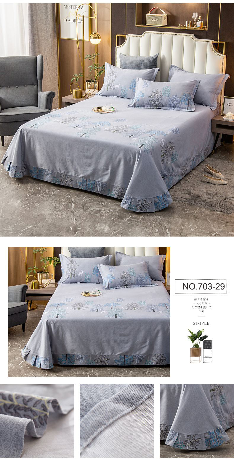 Bedsheet Printing Fawn For 3PCS Full