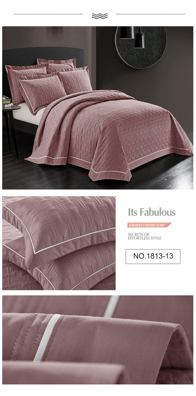 Luxury Single Size Bedspread