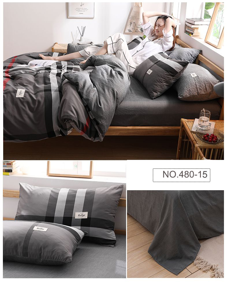 Coffee Stripe Bed Sheet Comfortable