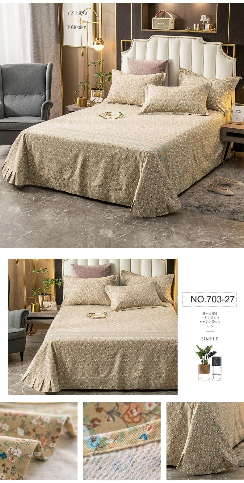 Bed Sheet Set Striped Luxury
