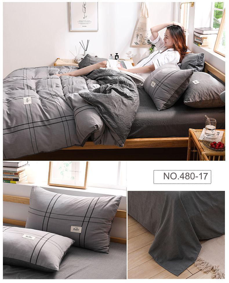 University Dorm Coffee Stripe Bed Sheet