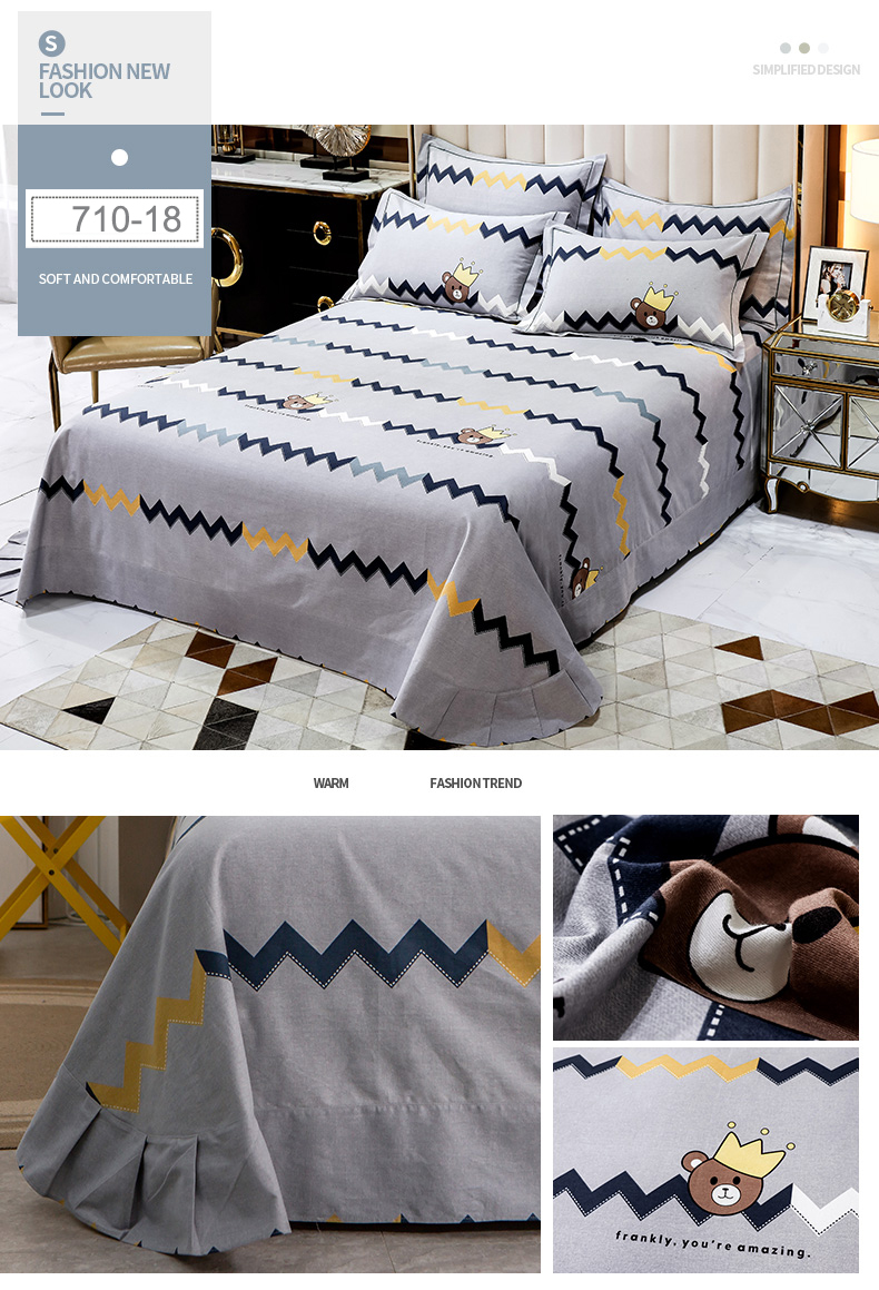 Wholesale Bed Sheet Set Cotton