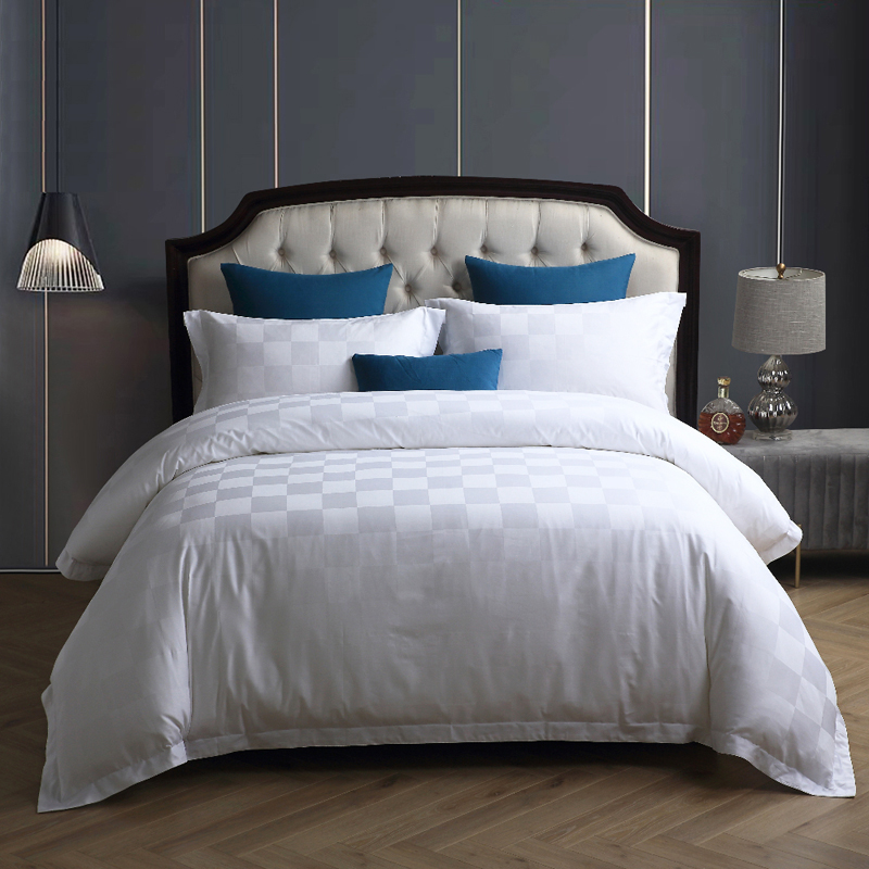 White Jacquard 800 Count Fitted Sheet