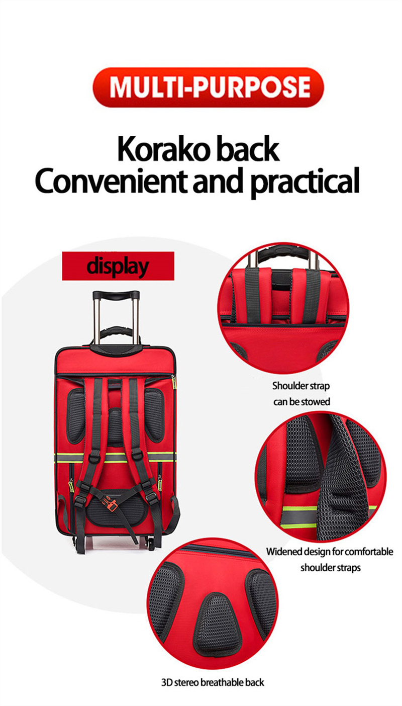 Nighttime reflective emergency rescue backpack
