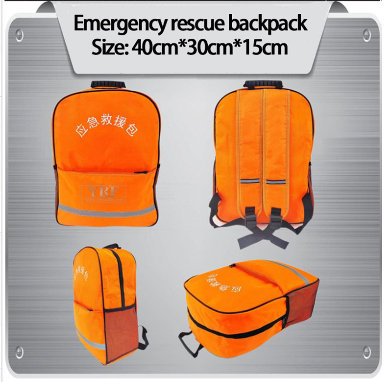 Orange Reflective Flood Control Backpack