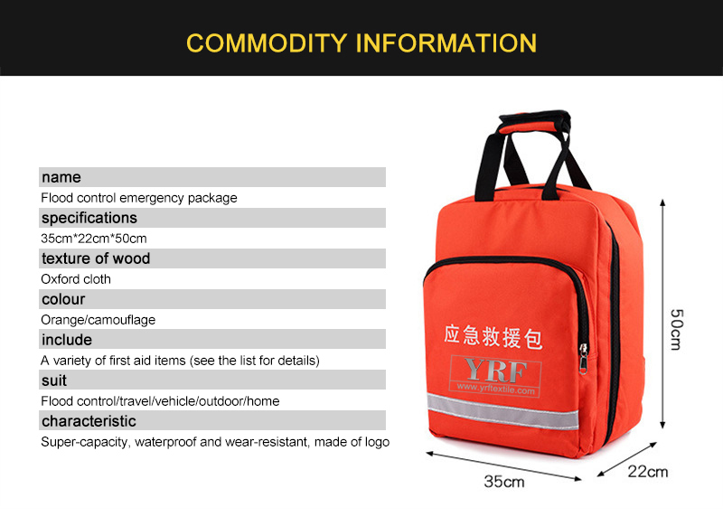 High-Strength Waterproof Oxford Emergency Bag