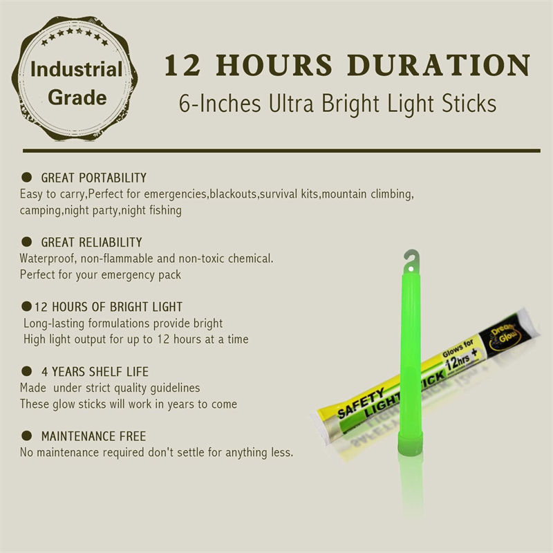 0.59x5.91" Rescue Dedicated Safety Glow Stick