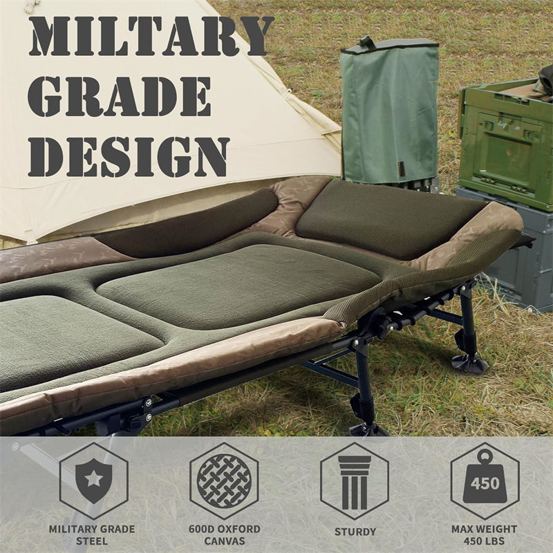 Double-fold Design Disaster Relief Bed