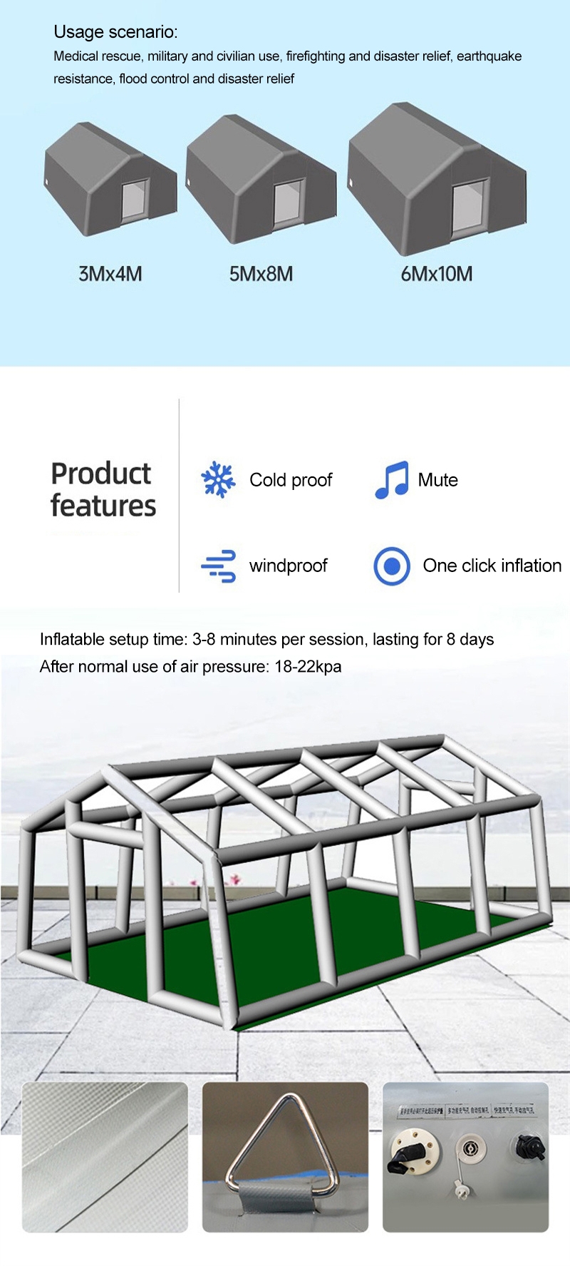 Standard Greener tent 99.5% antibacterial typhoon Reserve