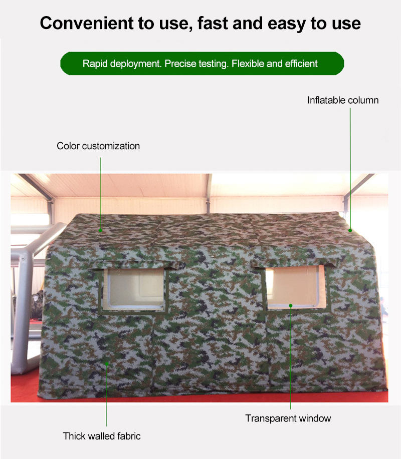 99% sandproof inflatable XL Camouflage govt tent
