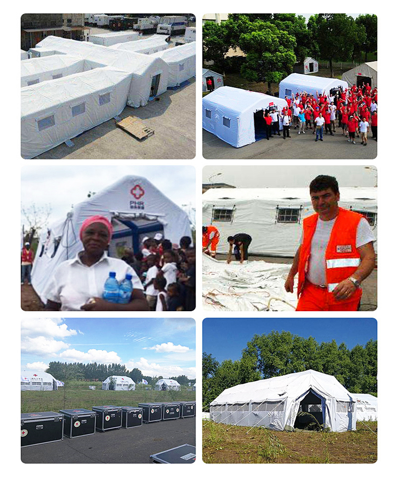 Square UN quake - relief tent 400kg/㎡