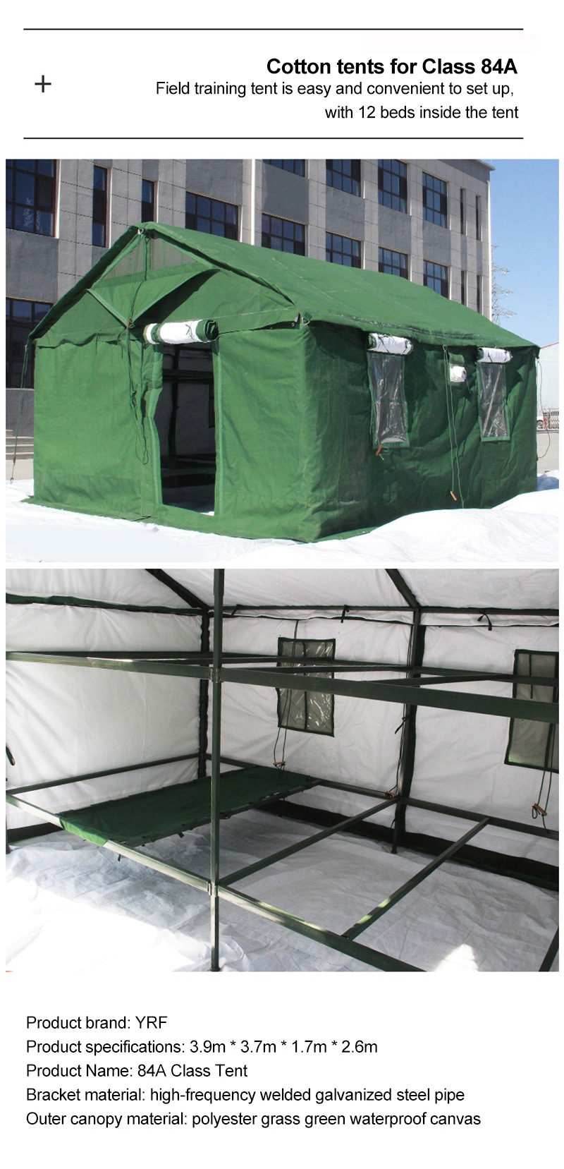 High-quality polar tent materials