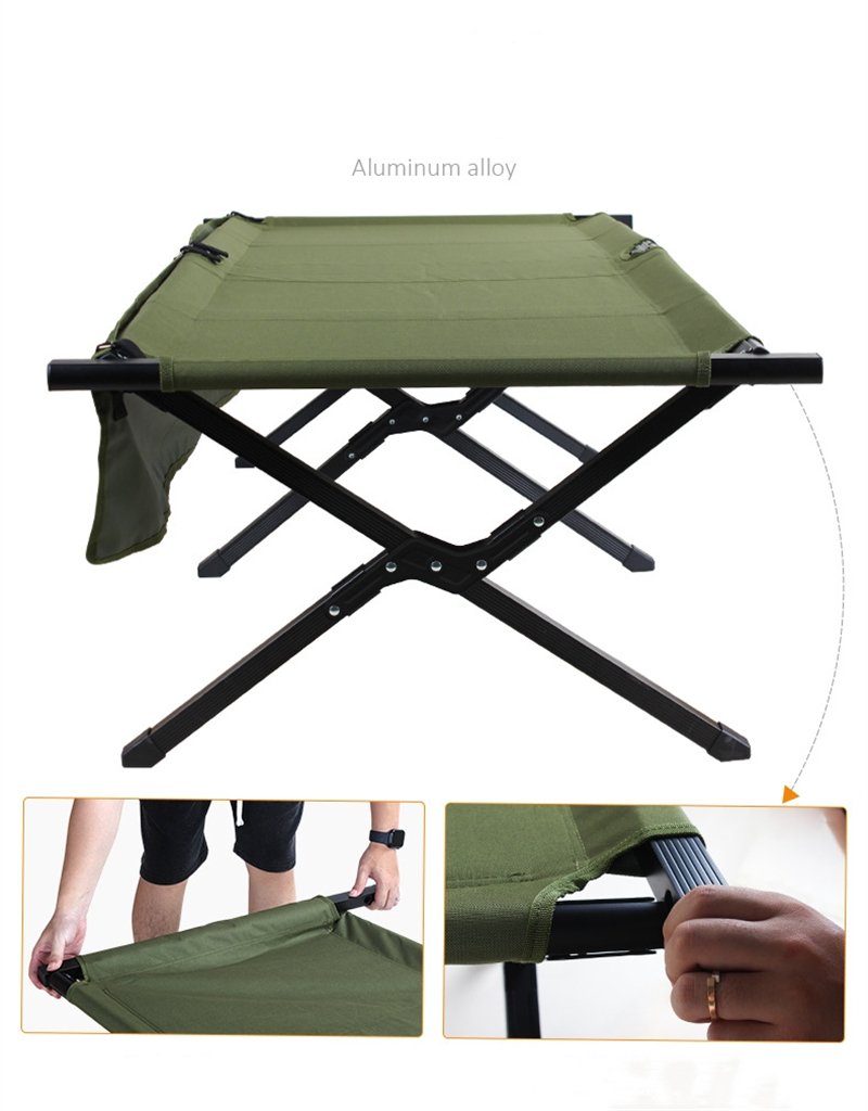 4.6kg Lightweight Aluminum Alloy Folding Bed