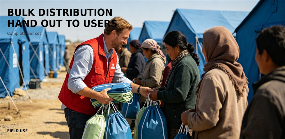 Folded portable shower tents prepared for bulk distribution for procurement review and emergency camp allocation Folded portable shower tents prepared for bulk distribution for procurement review and emergency camp allocation