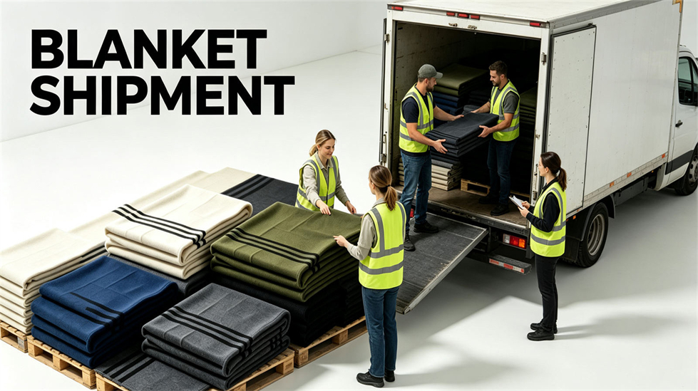 Field camp wool blanket shown in a practical supply setting for issue planning, receiving review and operational use.