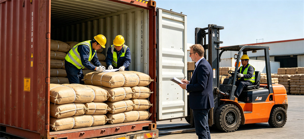 Bulk relief blanket container loading for preparing shipment records from the selected bulk order