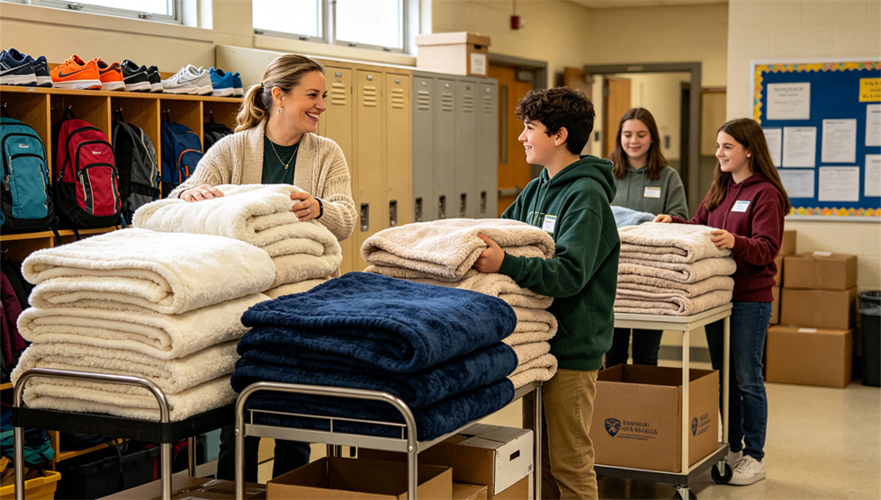 Emergency blanket temporary shelter use showing solid color brown scene for institutional procurement review Emergency blanket temporary shelter use showing solid color brown scene for institutional procurement review