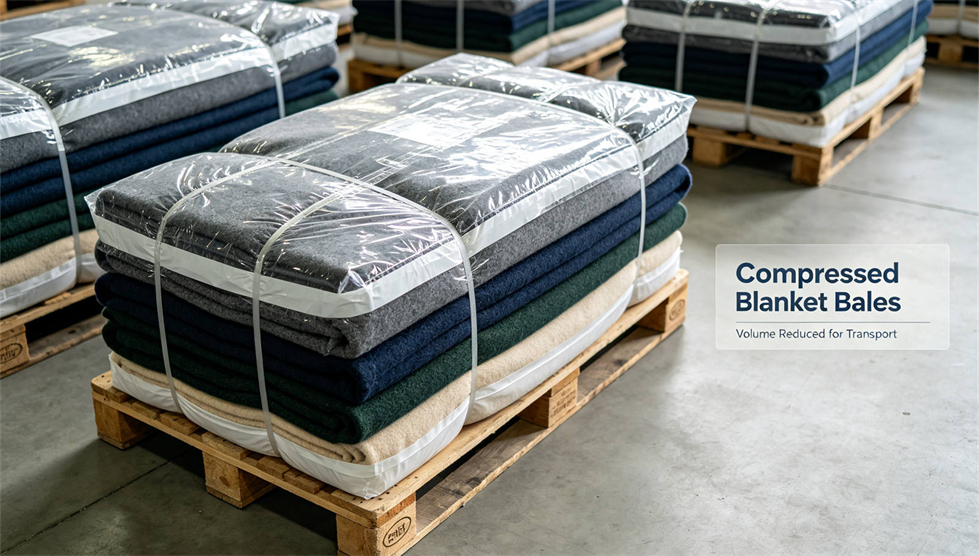Emergency blanket packing presentation showing solid color brown package for institutional procurement review Emergency blanket packing presentation showing solid color brown package for institutional procurement review
