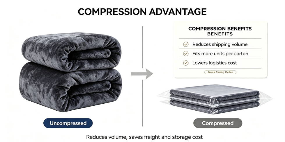 Emergency blanket packing presentation showing solid color navy blue for institutional procurement review Emergency blanket packing presentation showing solid color navy blue for institutional procurement review
