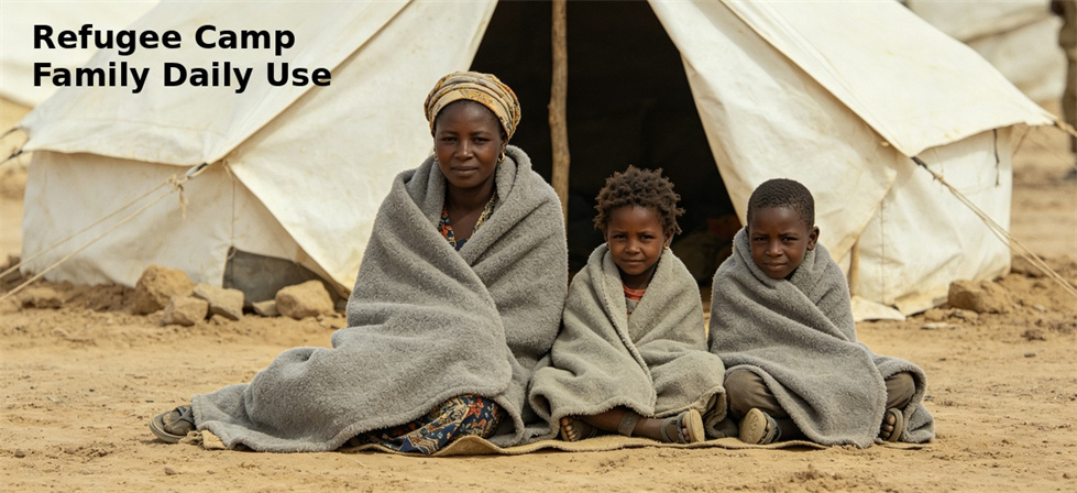 Blankets used in a temporary shelter setting for allocation and demand planning and supply planning