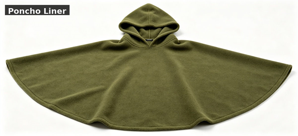 Poncho liner laid flat for emergency bedding and field comfort applications for government stockpile, institutional supply