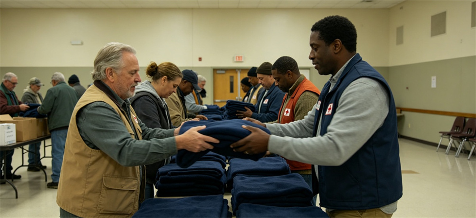 Community shelter blankets distribution shown for managing multiple shelter sites in institutional blanket procurement review
