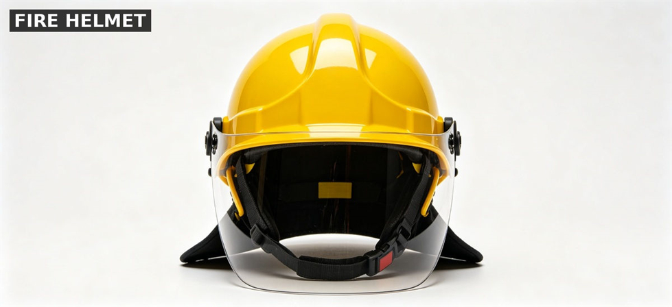 Firefighter gear helmet for institutional procurement, inspection and supply planning