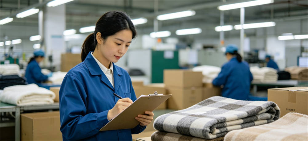 Quality inspector shown for rework cost: the expense nobody plans for in institutional blanket procurement review