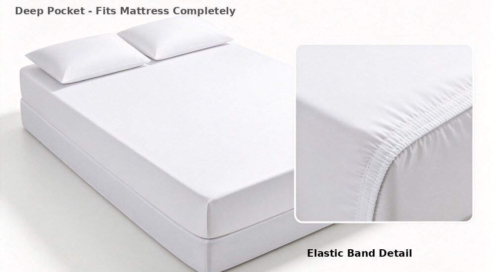 Waterproof mattress protector for institutional bedding hygiene protection