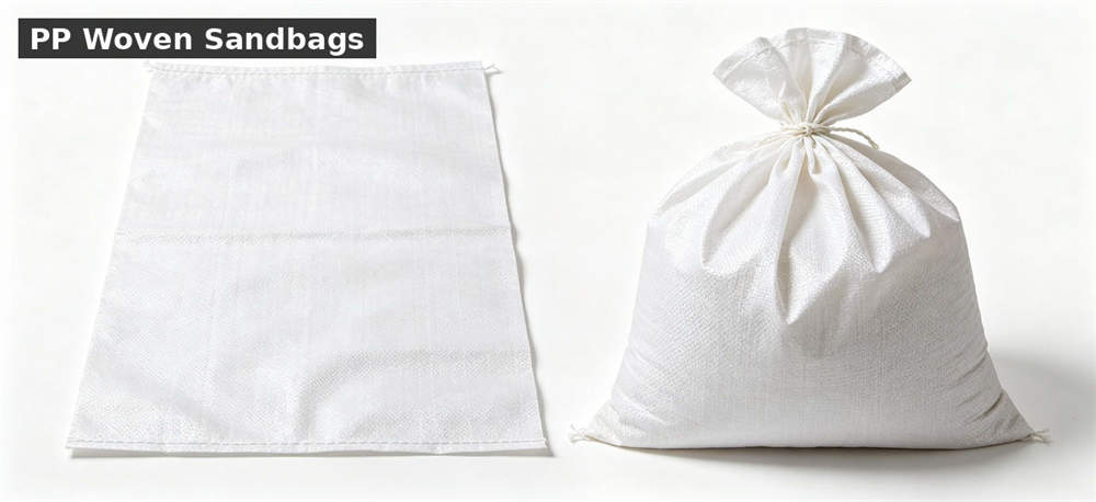 Sandbag pp woven white empty filled for institutional procurement, inspection and supply planning